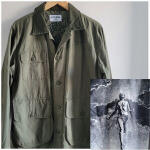 FA Skater Field Style Button Up Patched Graphic Art Jacket - Nude Women